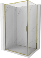 Mexen Exo-R cabine de douche pivotante 140 x 120 cm, transparente, dorée - 819-140-120-50-00
