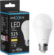 Mexen Nova Ampoule LED E27, A60, 5W, Chaude - 3000K, 525 lm - L100-E27-0530-01