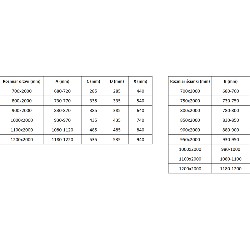 Mexen Exo cabine de douche à battant 70 x 90 cm, transparent, chrome - 8182-070-090-01-00