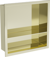 Mexen X-Wall-R étagère encastrée avec rebord et étagère 30 x 30 cm, or - 1950303010S