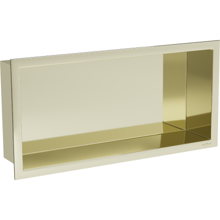 Mexen X-Wall-R étagère encastrée avec collerette 45 x 20 cm, or - 1950452010