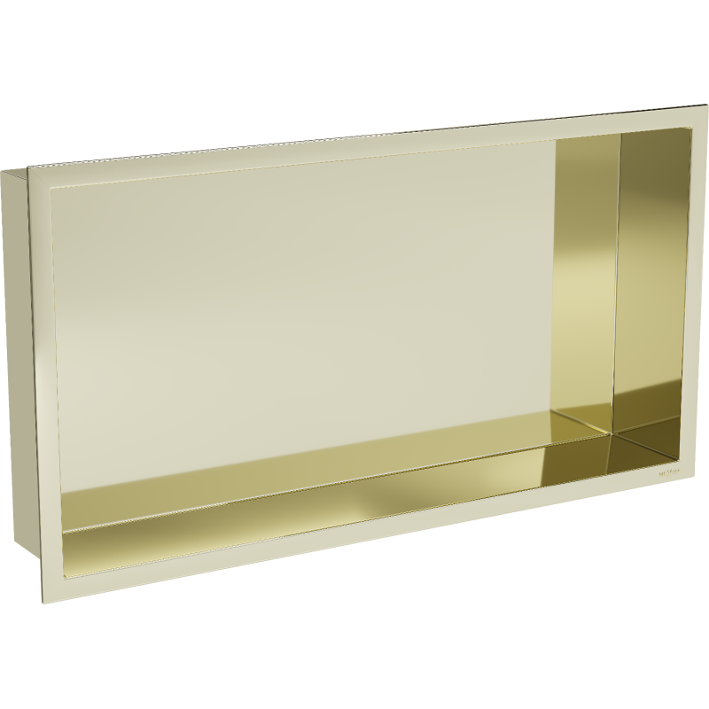 Mexen X-Wall-R étagère encastrée avec rebord 60 x 30 cm, dorée - 1950603010