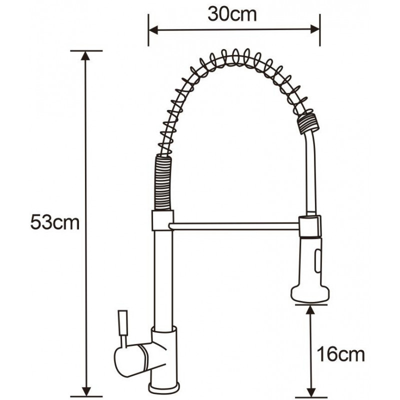 Mexen Clara mitigeur de cuisine, inox - 670501-99