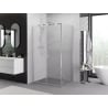Mexen Exo-BR Duo cabine de douche pivotante 110 x 70 cm, transparent, chrome - 8182-110-070-01-00