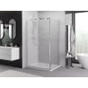 Mexen Exo-BR Duo cabine de douche pivotante 110 x 70 cm, transparent, chrome - 8182-110-070-01-00