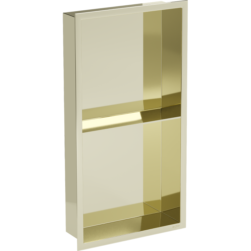 Mexen X-Wall-R étagère murale encastrée avec rebord et étagère 60 x 30 cm, or - 1950603010S