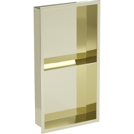 Mexen X-Wall-R étagère murale encastrée avec rebord et étagère 60 x 30 cm, or - 1950603010S