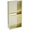 Mexen X-Wall-R étagère murale encastrée avec rebord et étagère 60 x 30 cm, or - 1950603010S
