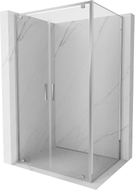 Mexen Exo-BR Duo cabine de douche pivotante 110 x 85 cm, transparent, chrome - 8182-110-085-01-00