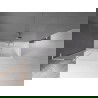 Mexen Velar L paroi de baignoire 2 panneaux coulissants 90 x 150 cm, transparent, nickel brossé - 896-090-003-01-97