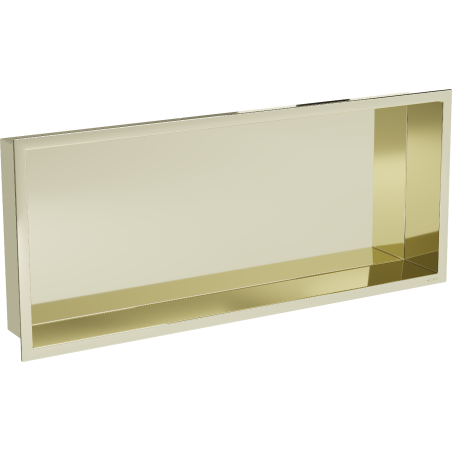 Mexen X-Wall-R étagère encastrée avec rebord 75 x 30 cm, dorée - 1950753010
