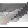Mexen Velar L paroi de baignoire 2 volets coulissants 90 x 150 cm, transparent, or brossé - 896-090-003-01-55