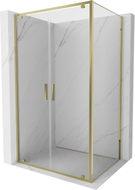 Mexen Exo-BR Duo cabine de douche pivotante 80 x 110 cm, transparente, dorée - 8182-080-110-50-00