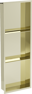 Mexen X-Wall-R étagère encastrée avec rebord et étagère 90 x 30 cm, or - 1950903010S