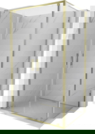 Mexen Exo cabine de douche pivotante 100 x 120 cm, transparente, dorée - 8182-100-120-50-00