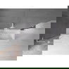 Mexen Velar L paroi de baignoire 2 volets coulissants 75 x 150 cm, transparent, blanc - 896-075-003-01-20