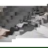 Paroi de baignoire coulissante Mexen Velar L 2 vantaux 75 x 150 cm, transparent, gris canon brossé - 896-075-003-01-66
