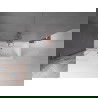 Pare-douche de baignoire coulissant à 2 volets Mexen Velar L 75 x 150 cm, transparent, or rose - 896-075-003-01-60