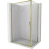 Mexen Exo-S cabine de douche coulissante 180 x 70 cm, transparente, dorée - 8151-180-070-50-00