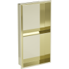 Mexen X-Wall-NR étagère encastrée sans rebord avec étagère 60 x 30 cm, or - 1951603010S
