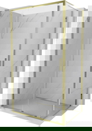 Mexen Exo cabine de douche coulissante 95 x 110 cm, transparente, dorée - 8151-095-110-50-00