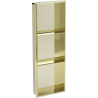 Mexen X-Wall-NR étagère encastrée sans rebord avec tablette 90 x 30 cm, or - 1951903010S