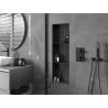 Mexen X-Wall-NR niche sans rebord avec étagère 90 x 30 cm, noire - 1971903010S