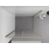 Mexen Exo-S cabine de douche coulissante 140 x 120 cm, transparente, dorée - 8151-140-120-50-00