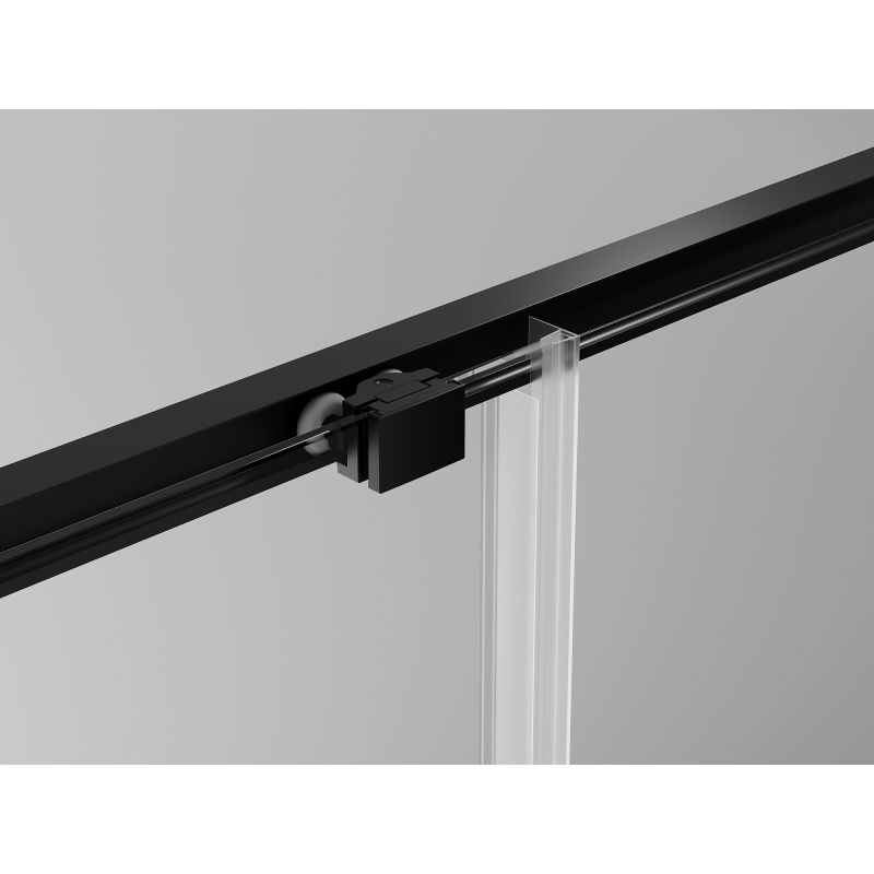 Mexen Exo cabine de douche coulissante 180 x 80 cm, transparente, noire - 8151-180-080-70-00