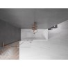 Mexen Velar L paroi de baignoire coulissante à 2 vantaux 85 x 150 cm, transparent, cuivre brossé - 896-085-003-01-65