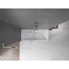 Mexen Velar L paroi de baignoire pliable à 2 volets 85 x 150 cm, transparent, nickel brossé - 896-085-003-01-97