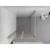 Mexen Exo-BR Duo cabine de douche pivotante 120 x 120 cm, transparent, or - 8182-120-120-50-00