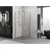 Mexen Exo-BR Duo cabine de douche pivotante 110 x 110 cm, transparent, or - 8182-110-110-50-00