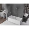 Mexen Velar L paroi de baignoire coulissante à 2 volets 95 x 150 cm, transparent, chrome - 896-095-003-01-01