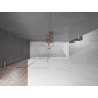 Mexen Velar L paroi de baignoire 2 volets coulissants 95 x 150 cm, transparent, cuivre brossé - 896-095-003-01-65