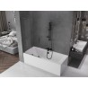Mexen Velar L paroi de douche pliante à 2 battants 95 x 150 cm, transparent, métal canon - 896-095-003-01-95