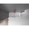 Mexen Velar L paroi de baignoire 2 panneaux coulissants 100 x 150 cm, transparent, cuivre brossé - 896-100-003-01-65