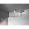 Mexen Velar L paroi de baignoire 2 panneaux coulissants 110 x 150 cm, transparent, blanc - 896-110-003-01-20