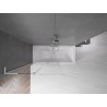 Mexen Velar L paroi de baignoire extensible à 2 volets 110 x 150 cm, transparente, nickel brossé - 896-110-003-01-97