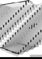 Mexen Exo cabine de douche pivotante 100 x 120 cm, transparente, noire - 8182-100-120-70-00