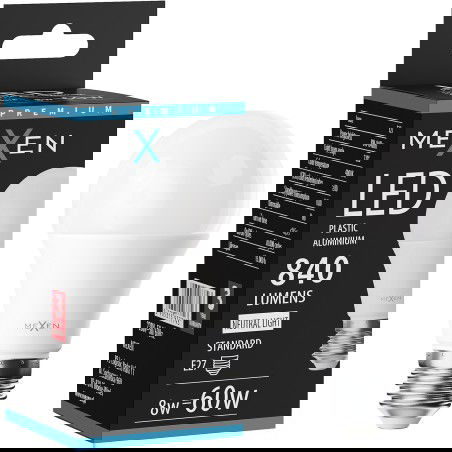 Mexen Nova Ampoule LED E27, A60, 8W, Neutre - 4000K, 840 lm - L100-E27-0840-01