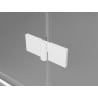 Mexen Lunar Duo portes de douche pivotantes 140 cm, transparentes, blanches - 834D-140-000-20-00