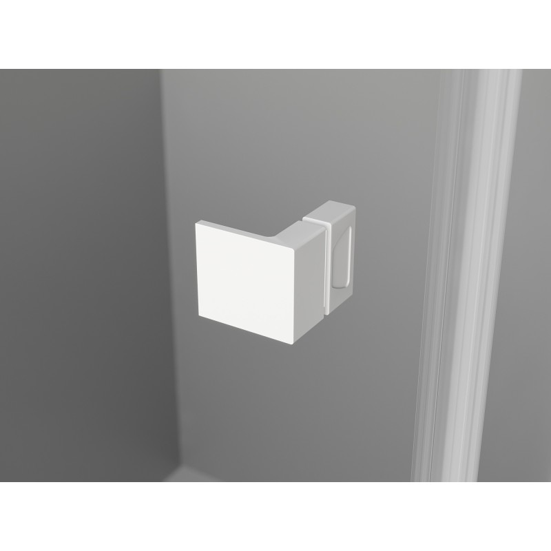 Mexen Lunar Duo portes de douche battantes 190 cm, transparent, blanc - 834D-190-000-20-00