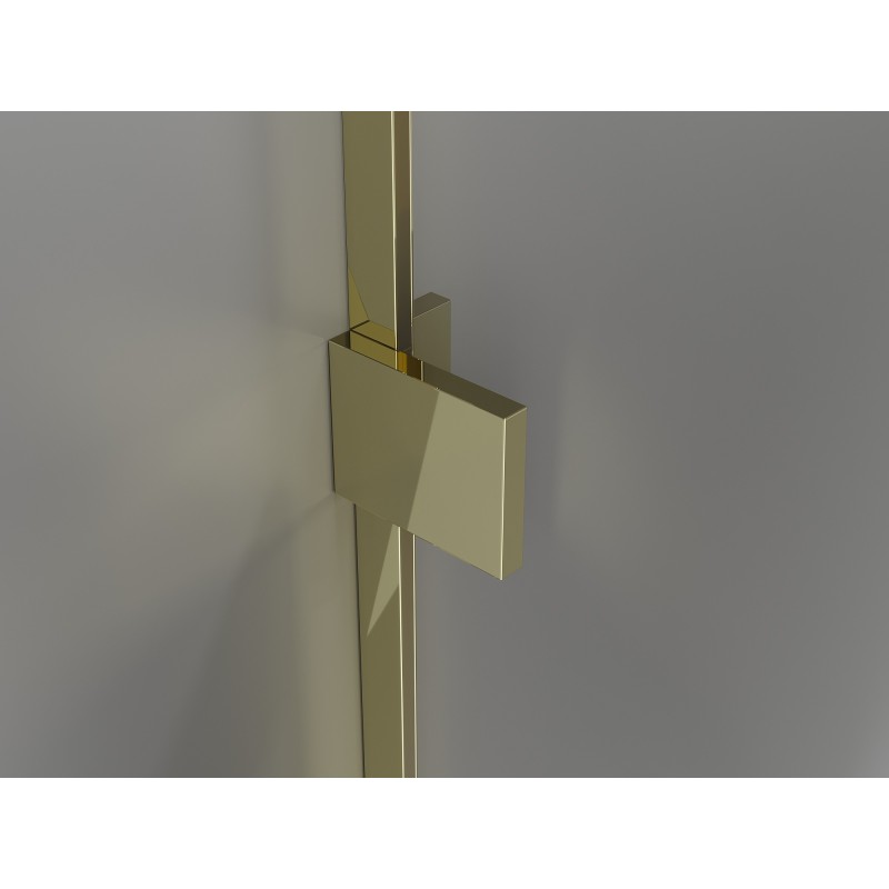 Mexen Lunar Duo porte de douche battante 190 cm, transparent, doré - 834D-190-000-50-00