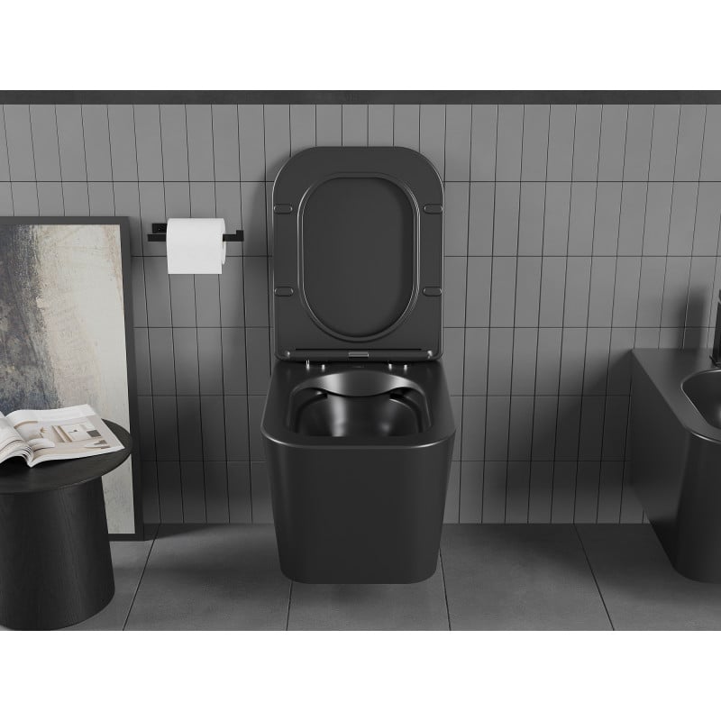 Mexen Teo cuvette WC sans rebord, noir mat - 3385XX85