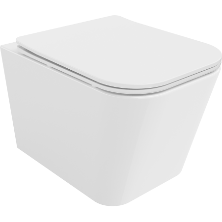Mexen Teo bol de WC Rimless avec siège slim à fermeture lente, duroplast, Blanc - 30850600