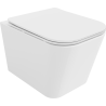 Mexen Teo bol de WC Rimless avec siège slim à fermeture lente, duroplast, Blanc - 30850600