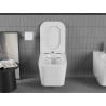 Mexen Teo bol de WC Rimless avec siège slim à fermeture lente, duroplast, Blanc - 30850600