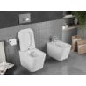 Mexen Teo bol de WC Rimless avec siège slim à fermeture lente, duroplast, Blanc - 30850600
