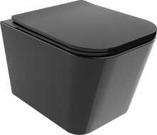 Mexen Teo bol de WC Rimless avec siège slim à fermeture lente, duroplast, Noir - 30854070